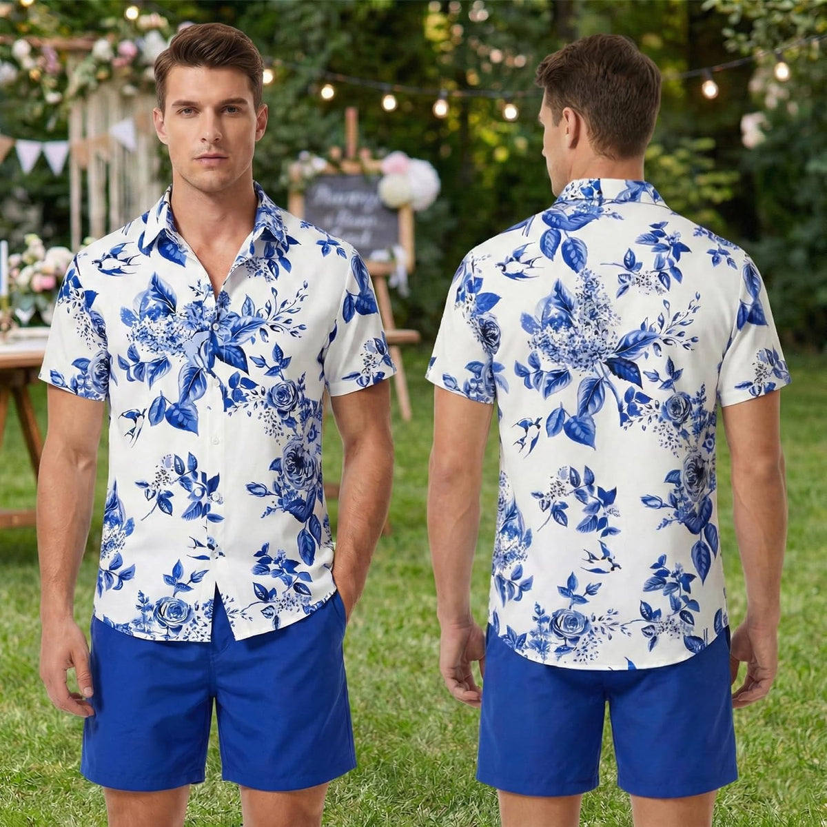 DRESSFO Couples Tropical Match Set