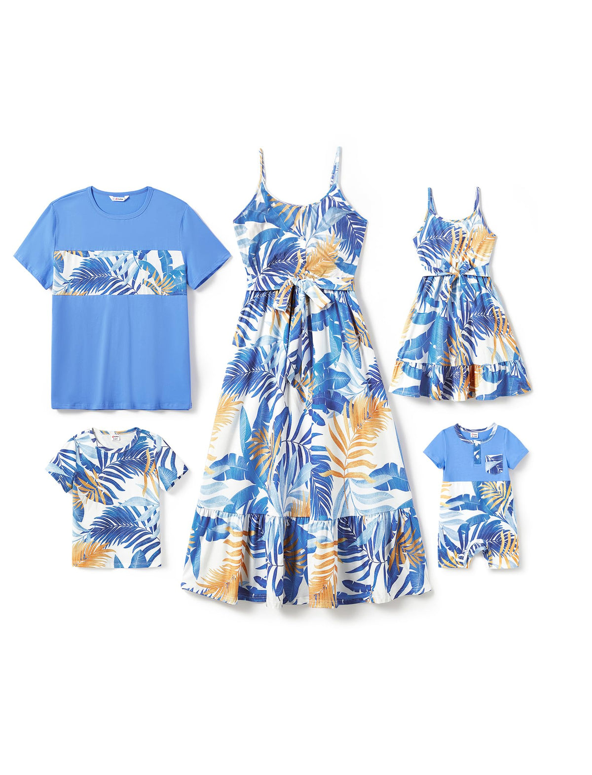 PATPAT Matching Hawaiian Outfits for Family Summer Dress & Tee Sets