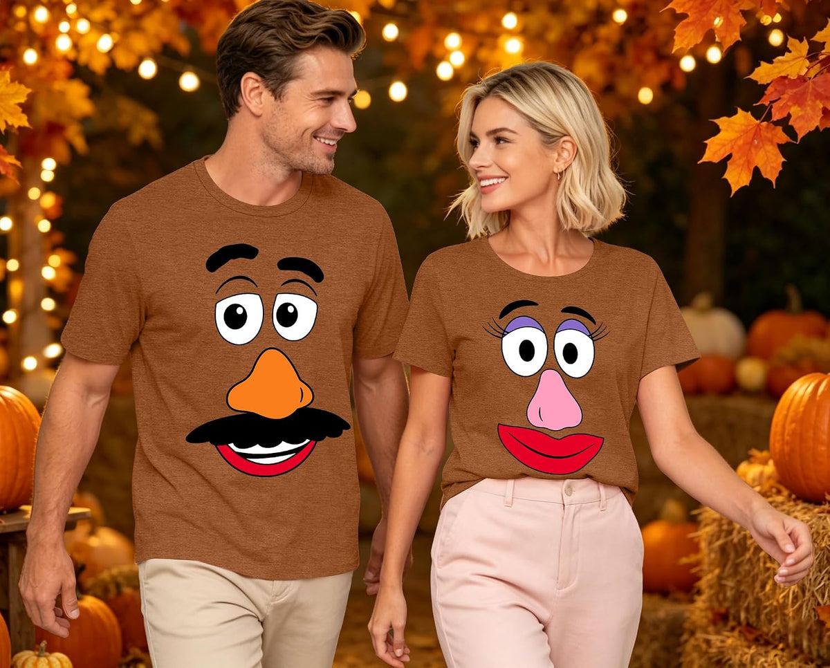 Sweet Potato Shirt Matching Couple Outfit Halloween Husband and Wife Shirt