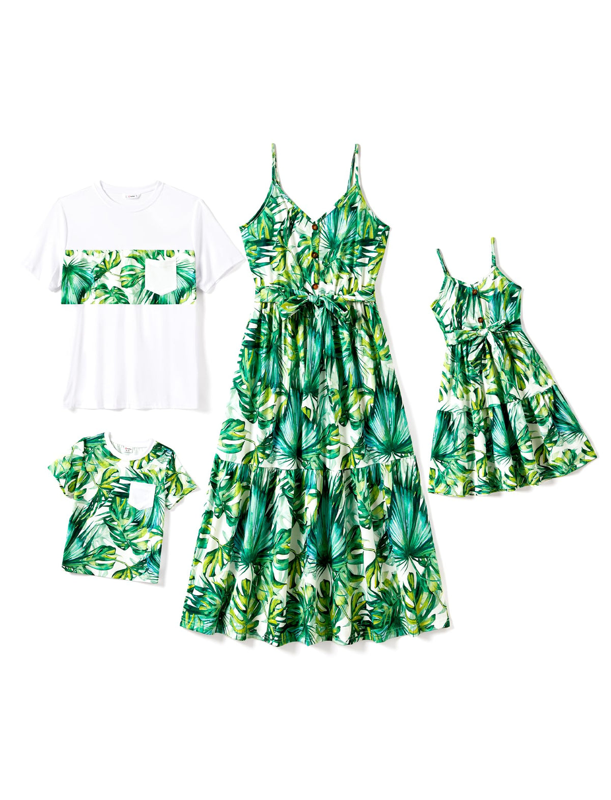 PATPAT Matching Hawaiian Outfits for Family Summer Dress & Tee Sets