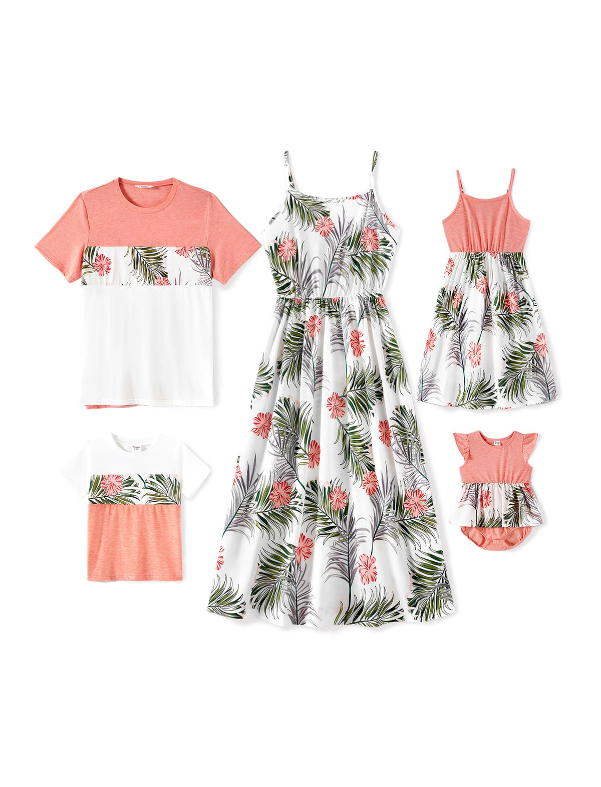 PATPAT Matching Hawaiian Outfits for Family Summer Dress & Tee Sets