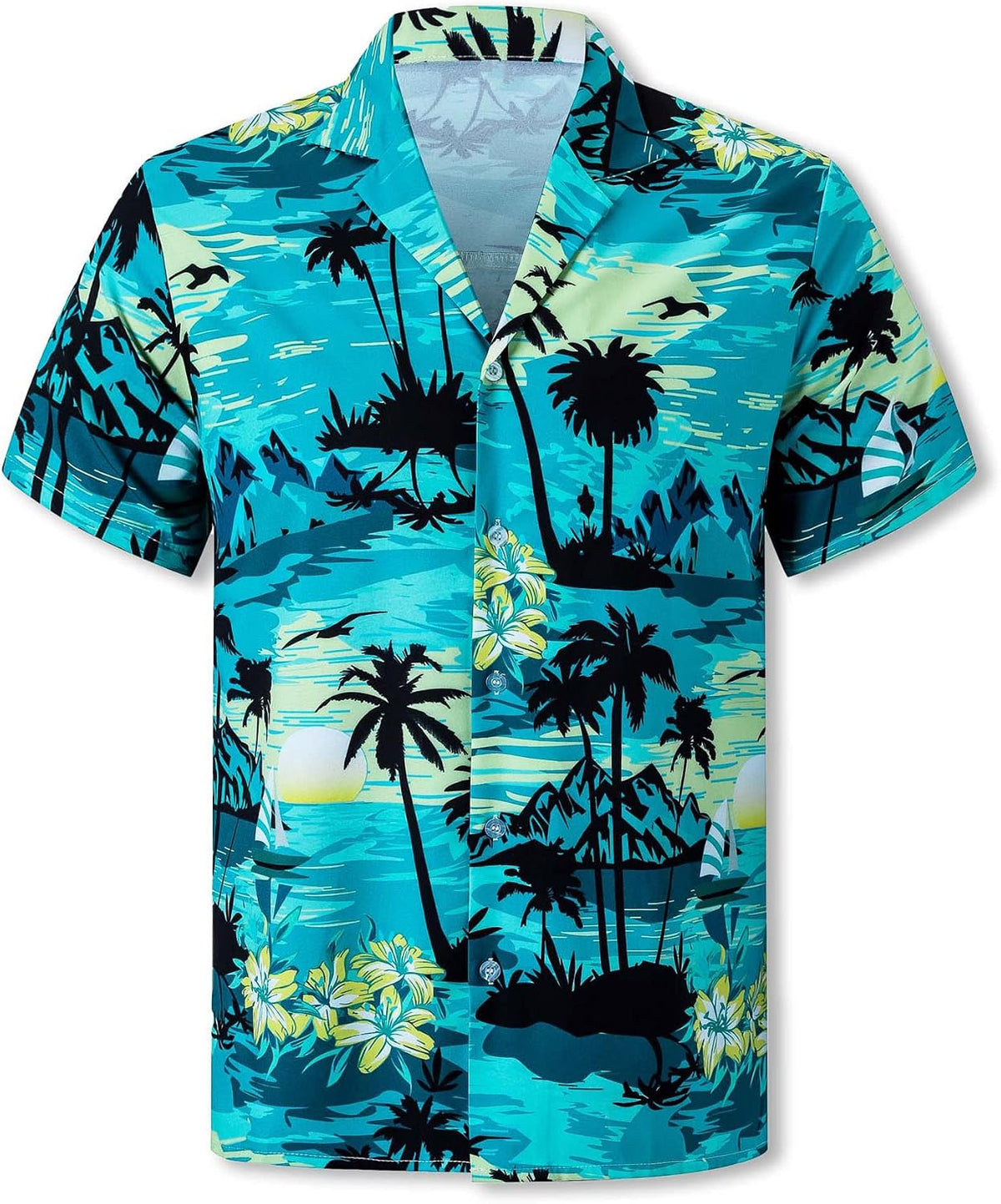Cromoncent Matching Hawaiian Outfits for Family, Dad and Son Matching Luau Beach Tropical Shirts Mommy Daughter Tropical Sets