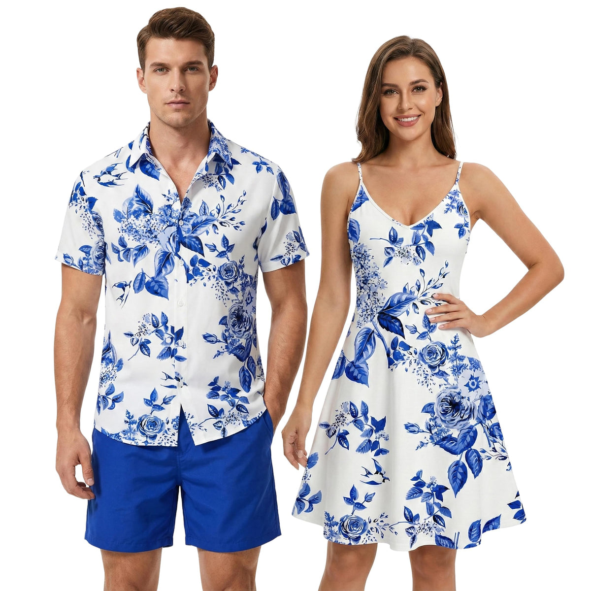 DRESSFO Couples Tropical Match Set
