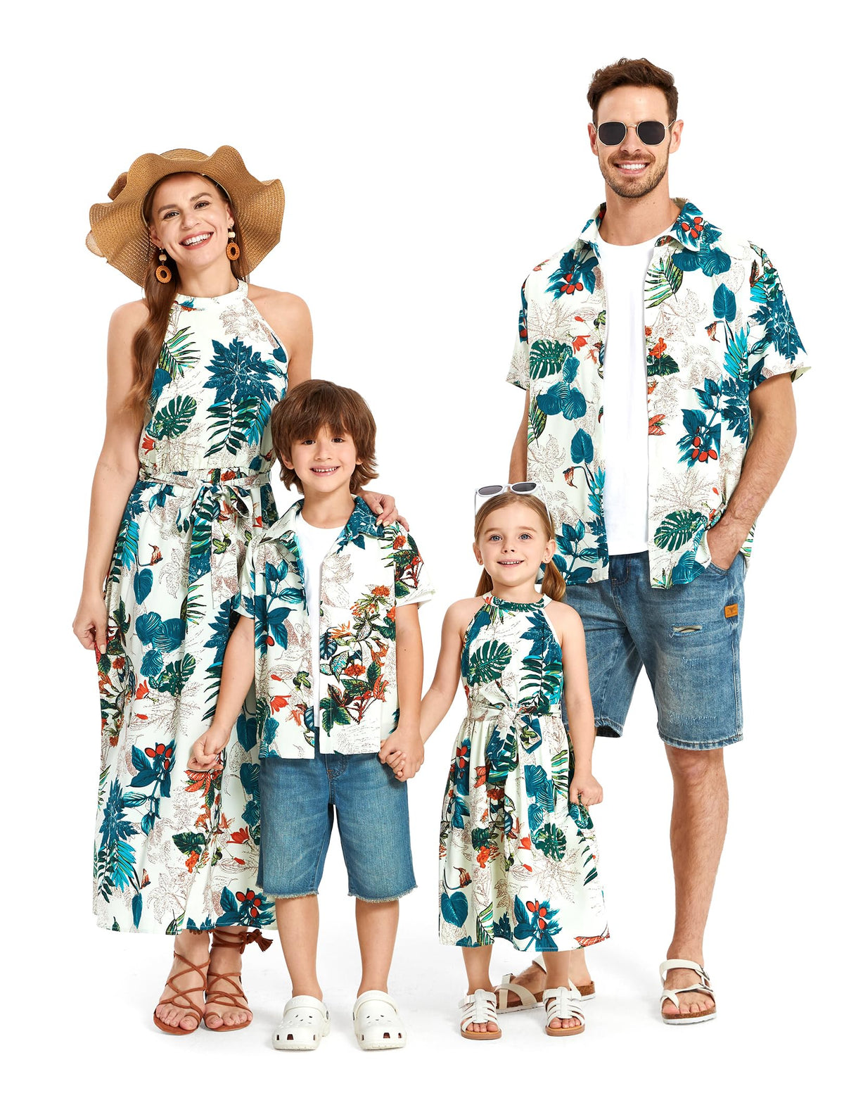 PATPAT Family Hawaiian Matching Outfits - Mommy and Me Vacation Outfits
