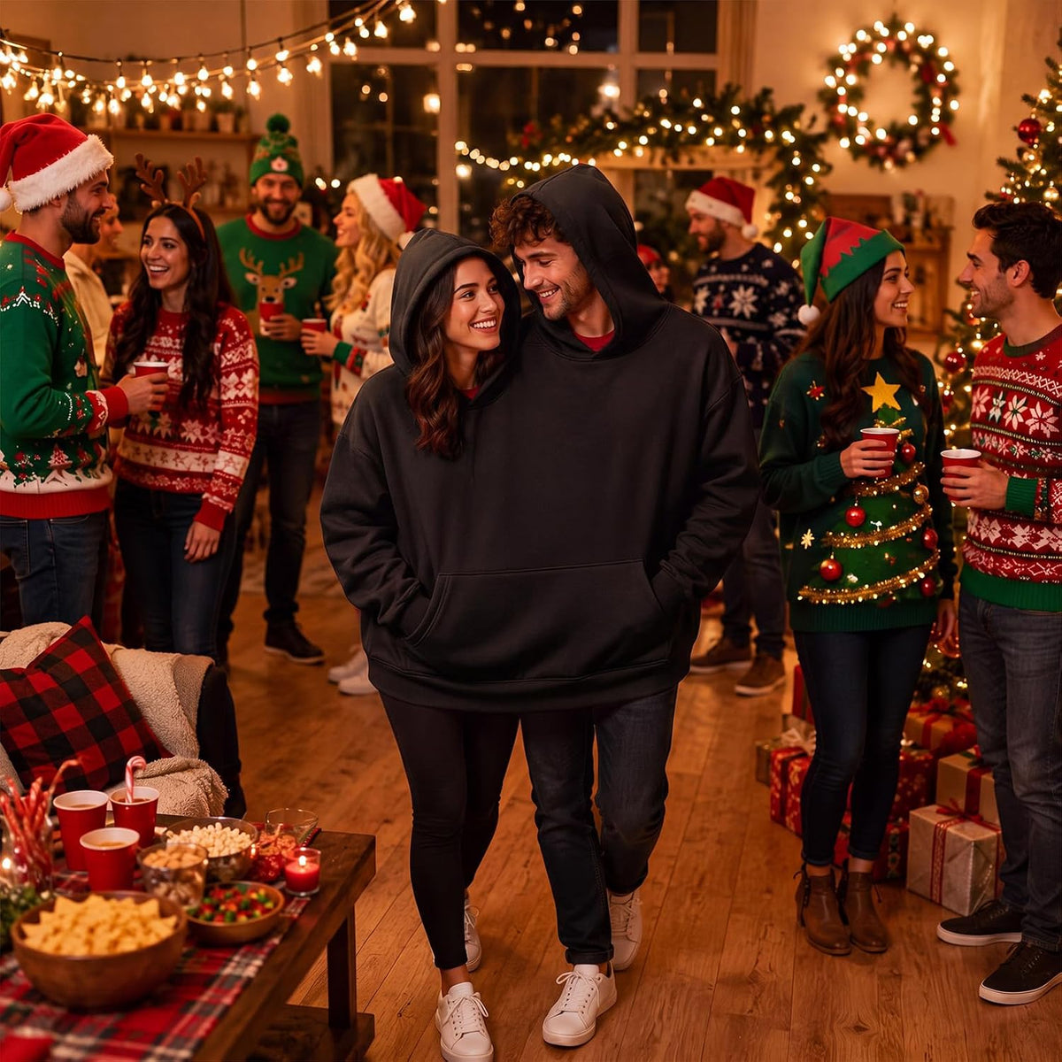Coume Couples Hoodie 2 Person Hoodies Double Hoodies