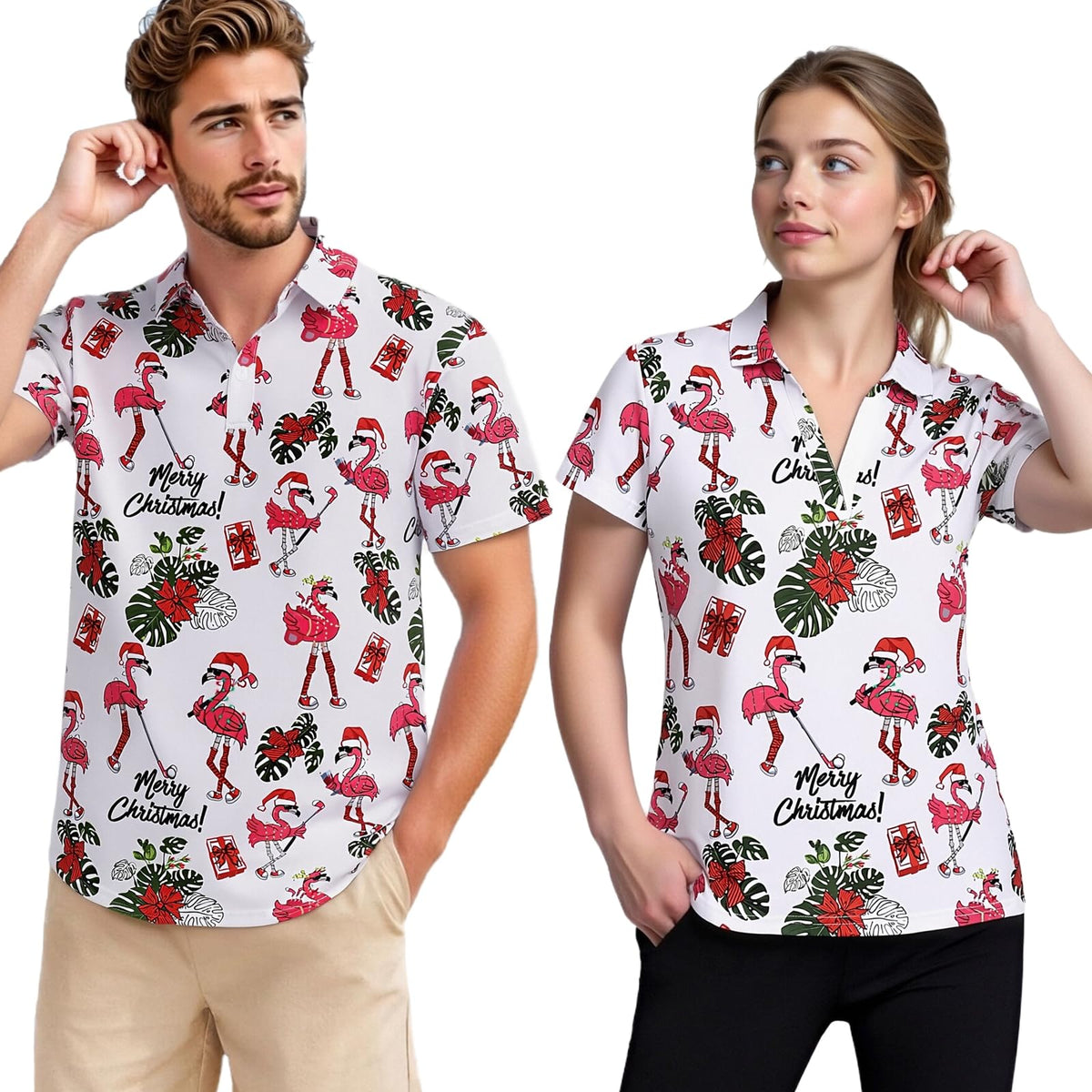 Matching Golf Shirts for Couples Funny Golf Polo Shirts for Men Women Crazy Fun Polo Shirts Couples Matching Outfits