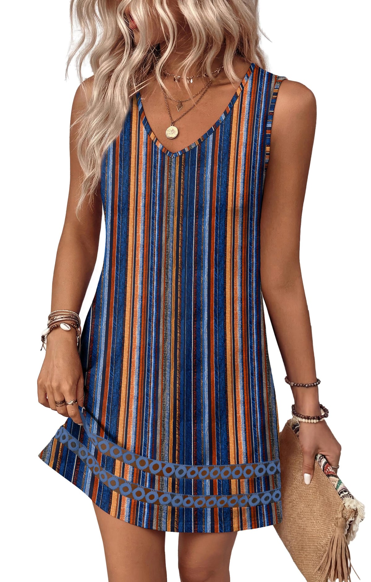Summer Dresses for Women 2026 V Neck Sleeveless Lace Boho Dress Elegant Classy Spring Beach Vacation Outfits